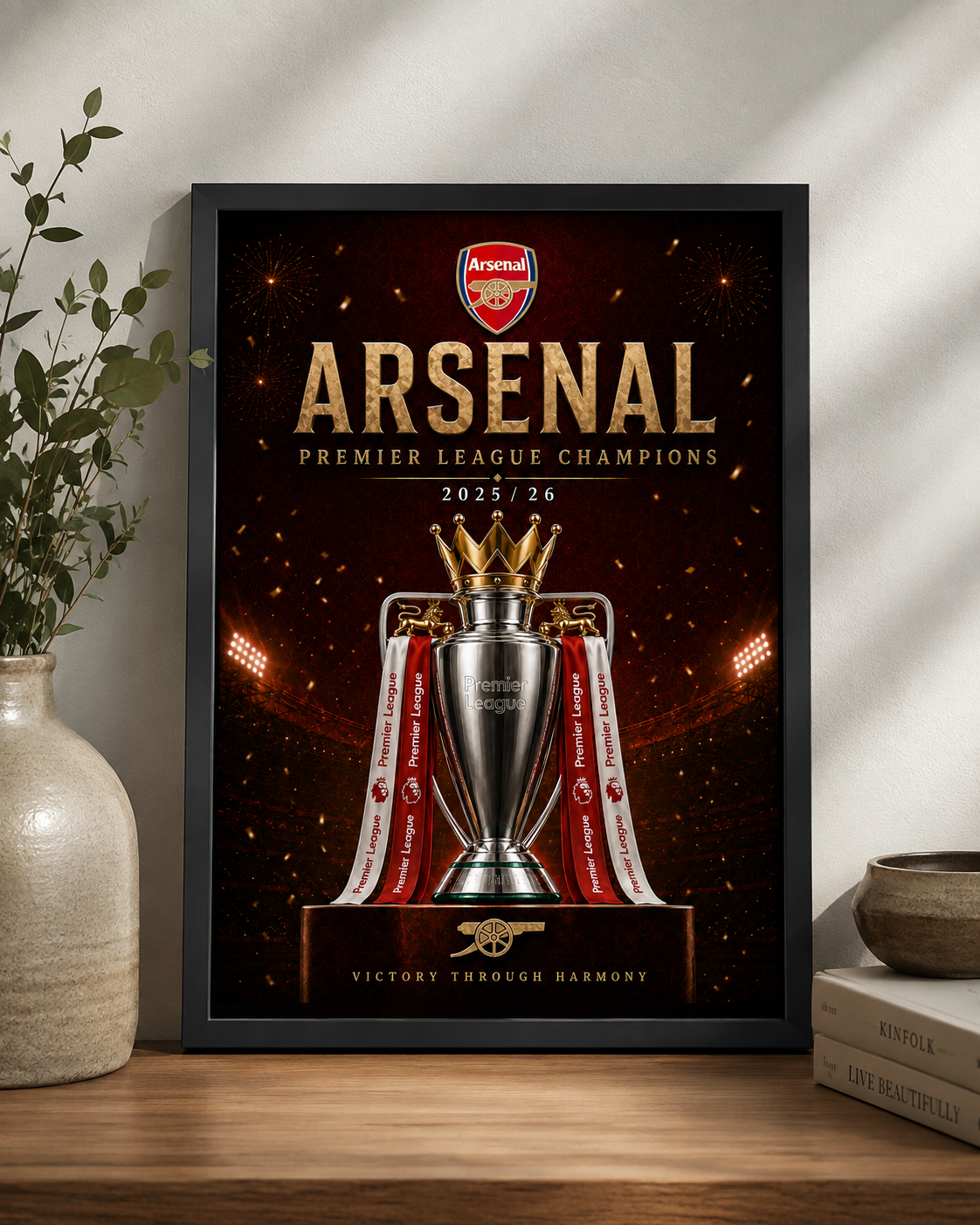 Arsenal Premier League Champions 2025/26 Poster