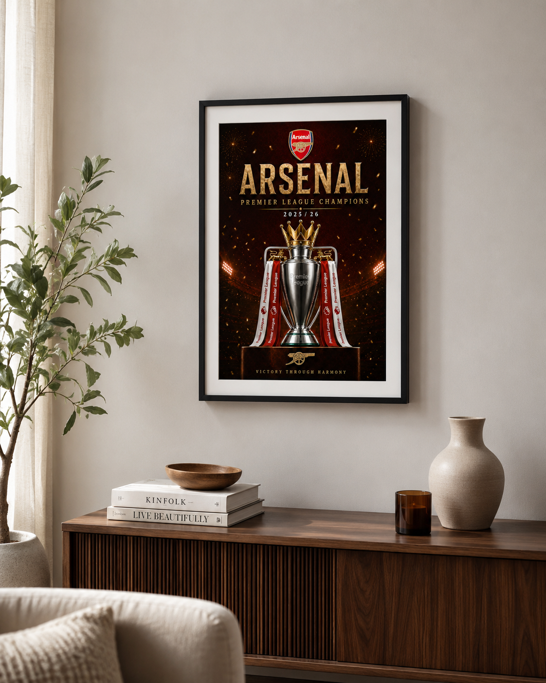 Arsenal Premier League Champions 2025/26 Poster