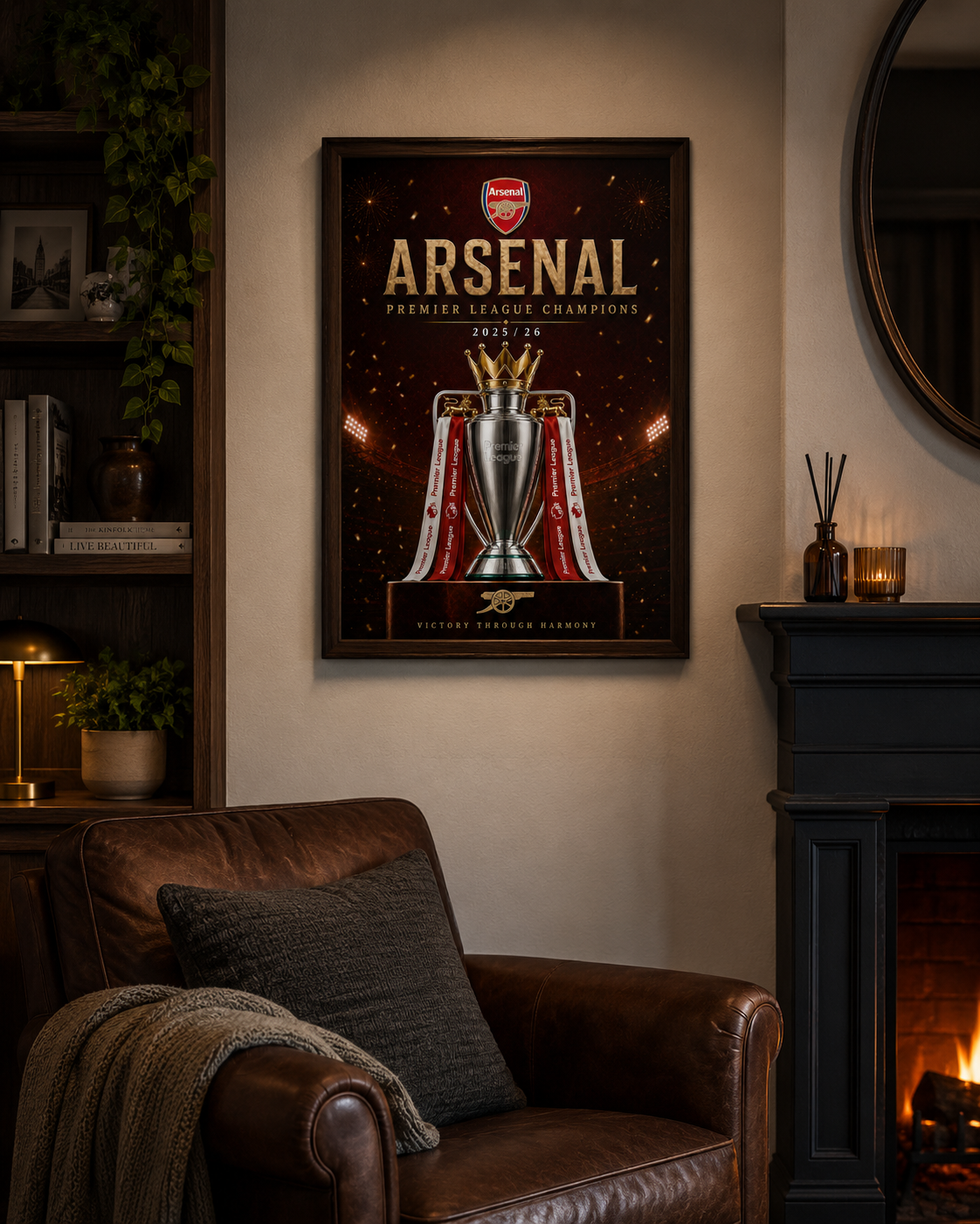 Arsenal Premier League Champions 2025/26 Poster