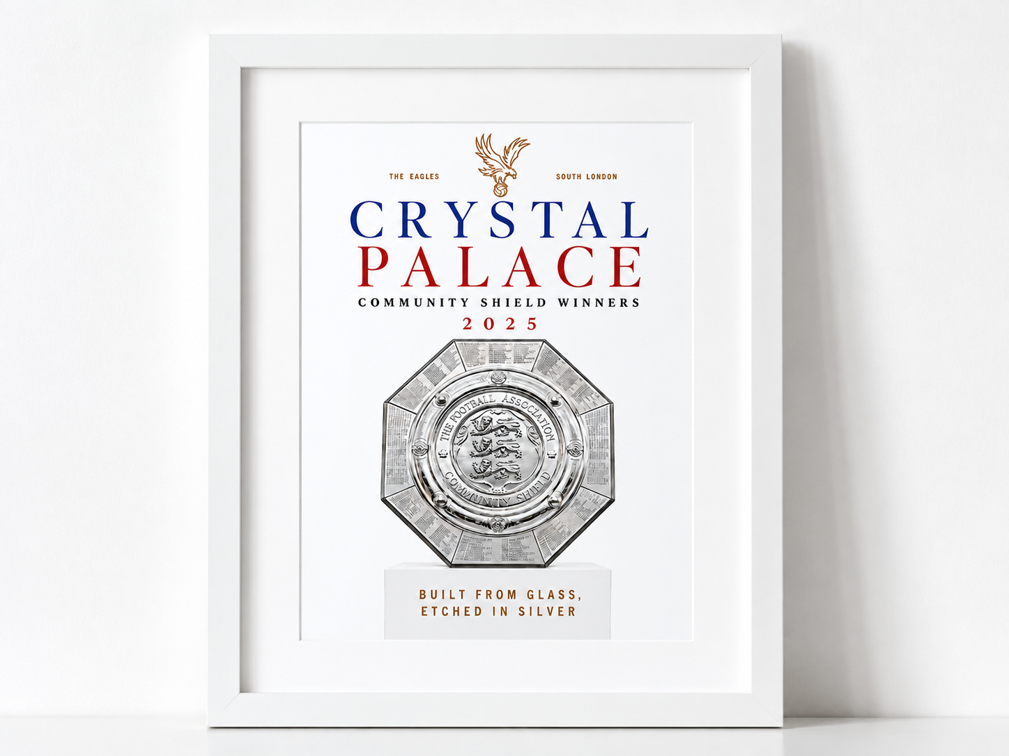 Crystal Palace FC - Set of 3 A4 Trophy Prints