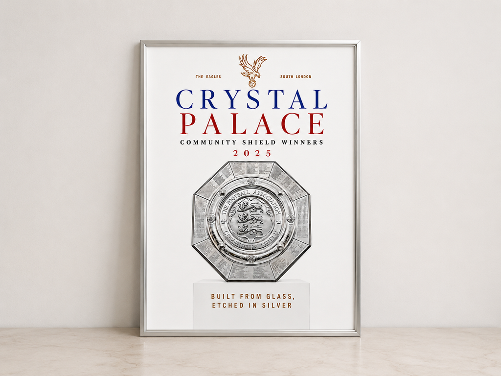 Crystal Palace FC - Set of 3 A4 Trophy Prints