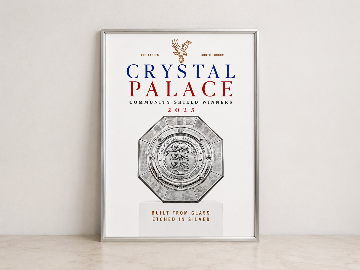 Crystal Palace FC - Set of 3 A4 Trophy Prints