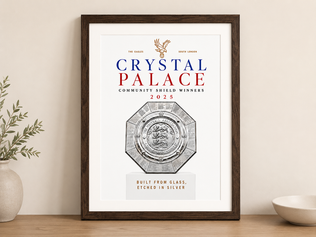 Crystal Palace FC - Set of 3 A4 Trophy Prints