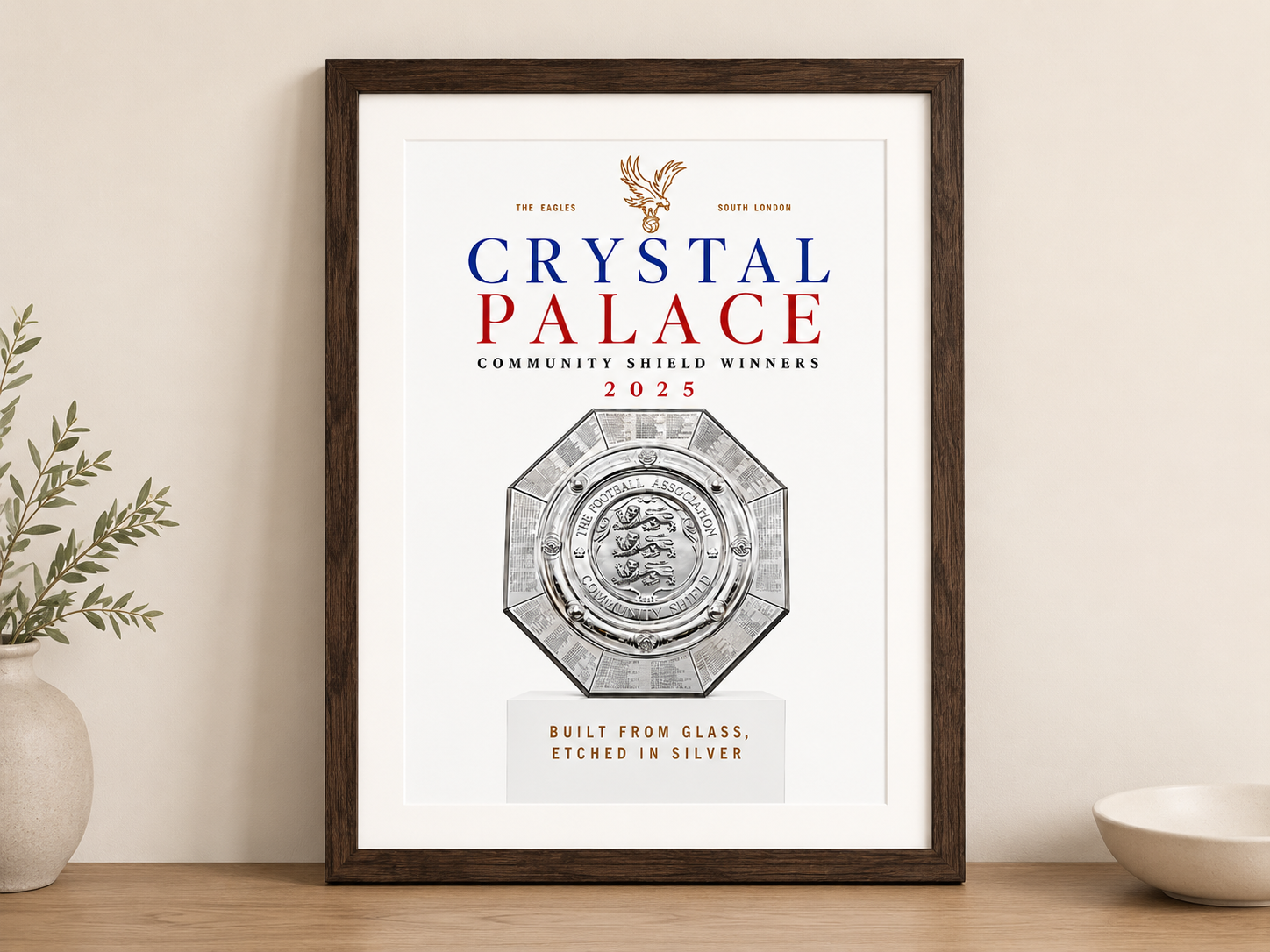 Crystal Palace FC - Set of 3 A4 Trophy Prints