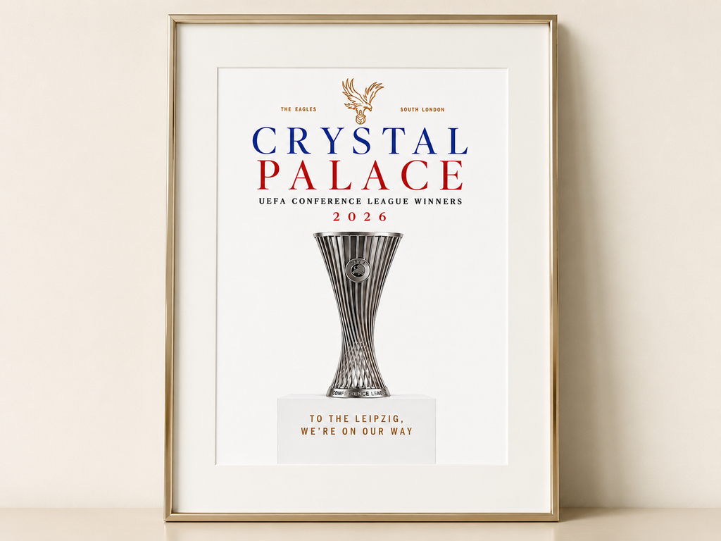 Crystal Palace FC - Set of 3 A4 Trophy Prints