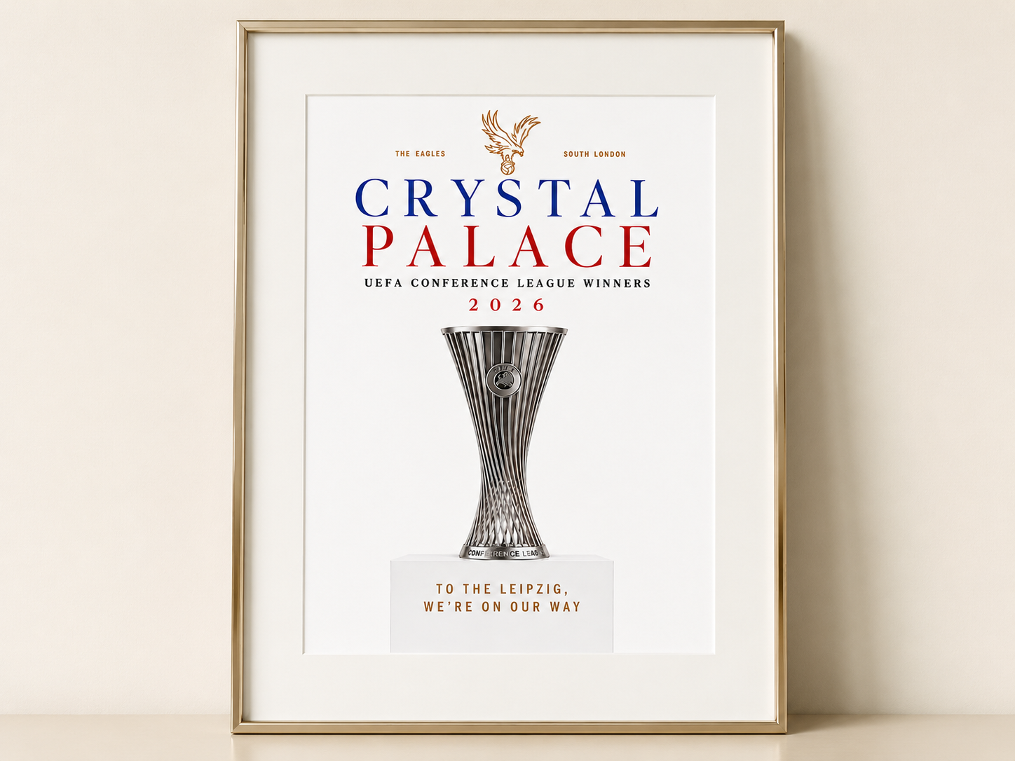 Crystal Palace FC - Set of 3 A4 Trophy Prints