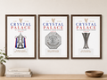 Crystal Palace FC - Set of 3 A4 Trophy Prints
