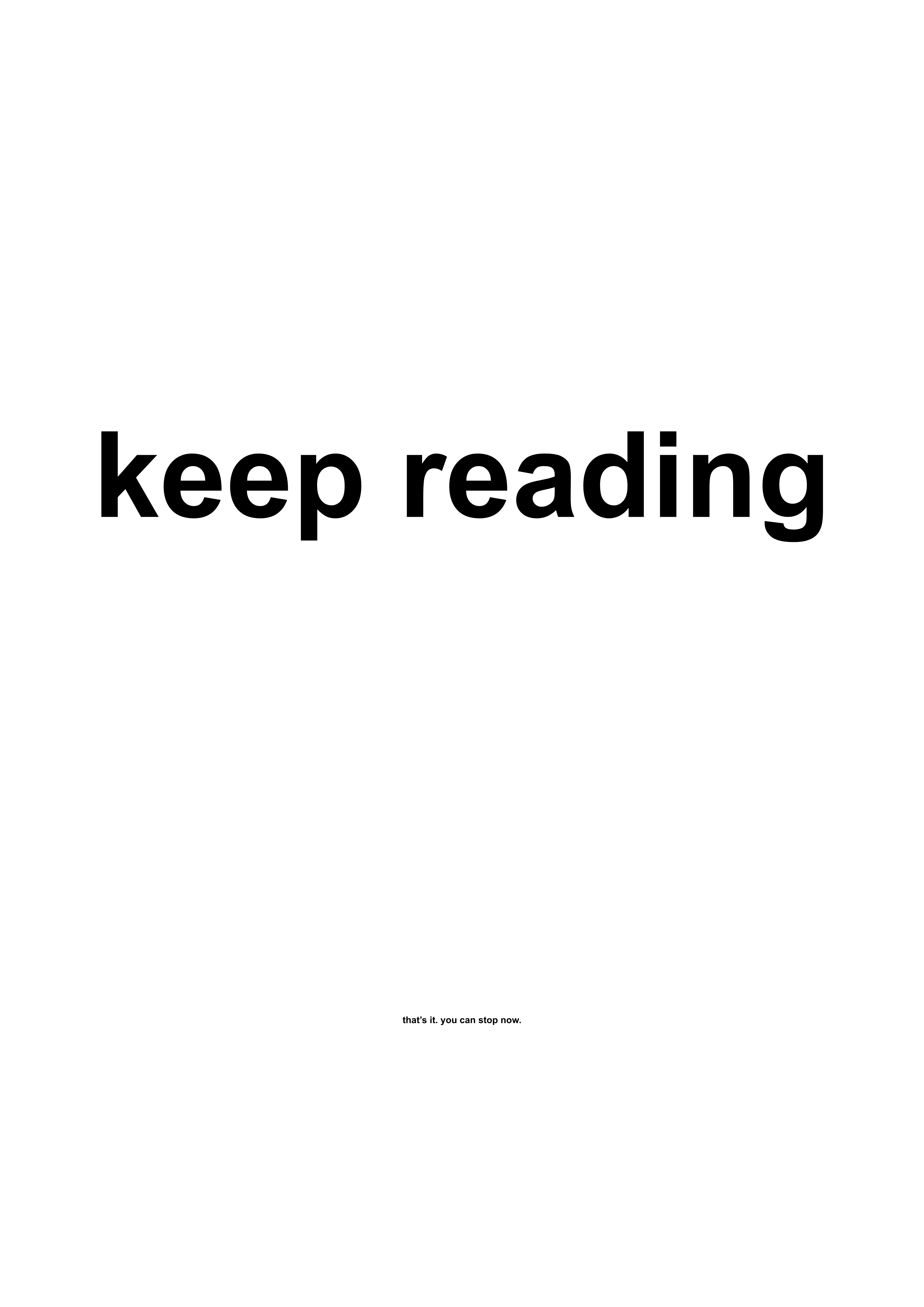 Keep Reading funny typography wall print in White by PosterMe.shop