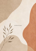 Soft Earth Tones In Abstract Form minimalist abstract print by towelme