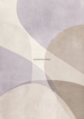 Soft Curves And Muted Tones minimalist abstract print by towelme
