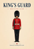 King's Guard in Style classic British icon art print by towelme