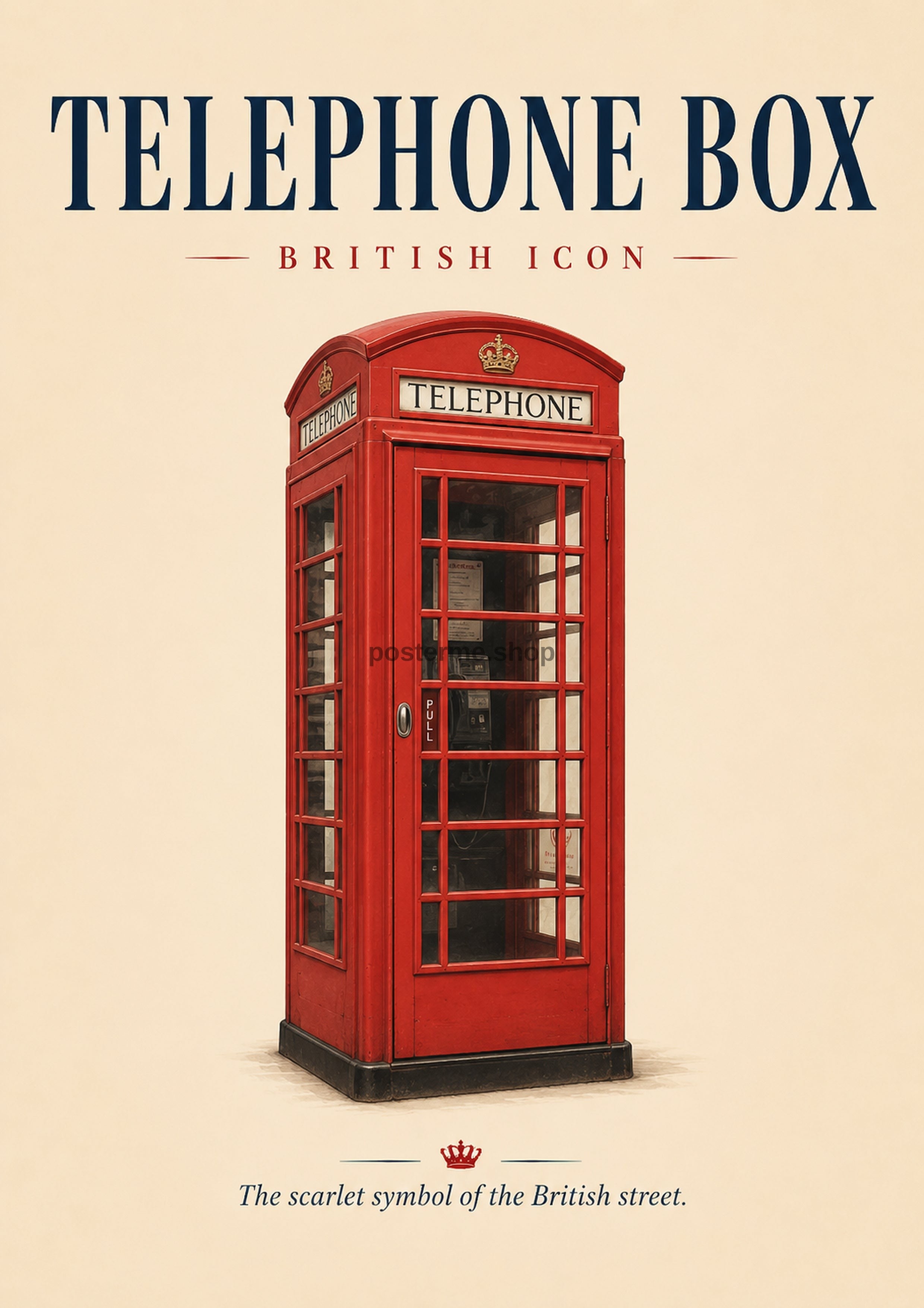 Red Telephone Box: A British Icon classic British icon art print by towelme