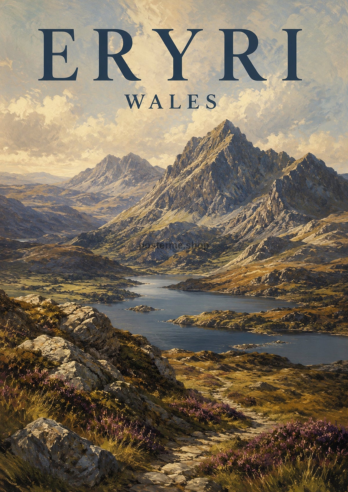 Eryri: A Picturesque Welsh Landscape British travel art print by towelme