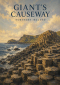 Giant's Causeway Coastal Vista British travel art print by towelme