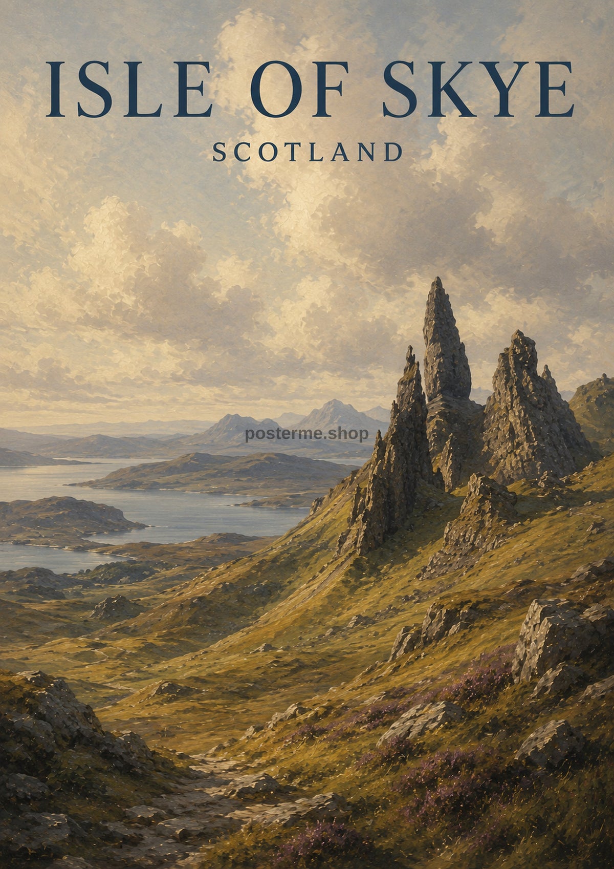 Isle of Skye Panorama British travel art print by towelme