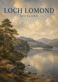 Loch Lomond: Scottish Serenity British travel art print by towelme