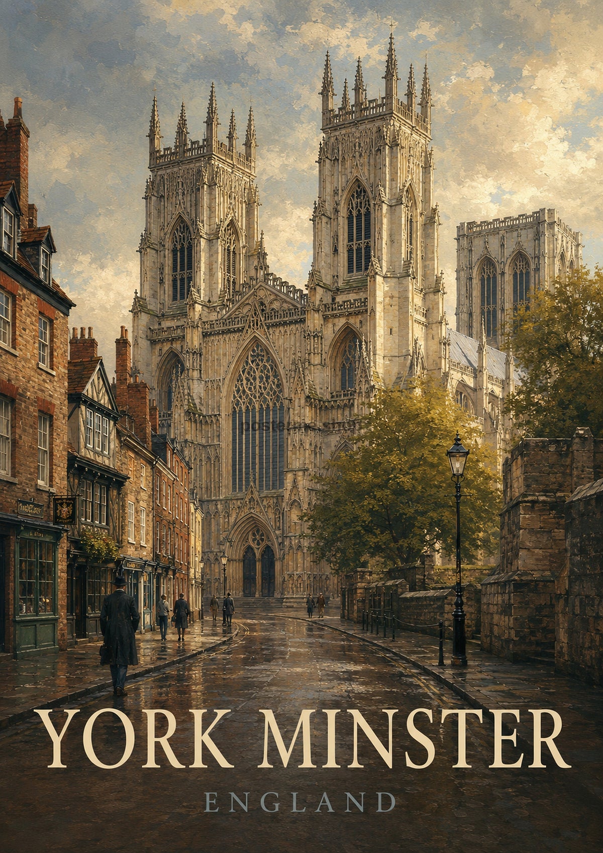 York Minster in Golden Light British travel art print by towelme