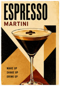 Espresso Martini Wake Shake Drink cocktail art print by towelme