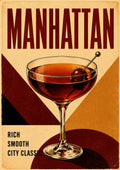 Manhattan Rich Smooth City Classic cocktail art print by towelme