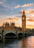 London At Sunset With Iconic Landmarks city wall art print by towelme