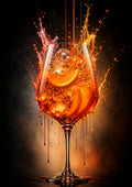 Amber Citrus Spritz drinks and bar wall print by PosterMe.shop