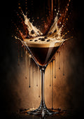 Espresso Martini Cream Burst drinks and bar wall print by PosterMe.shop