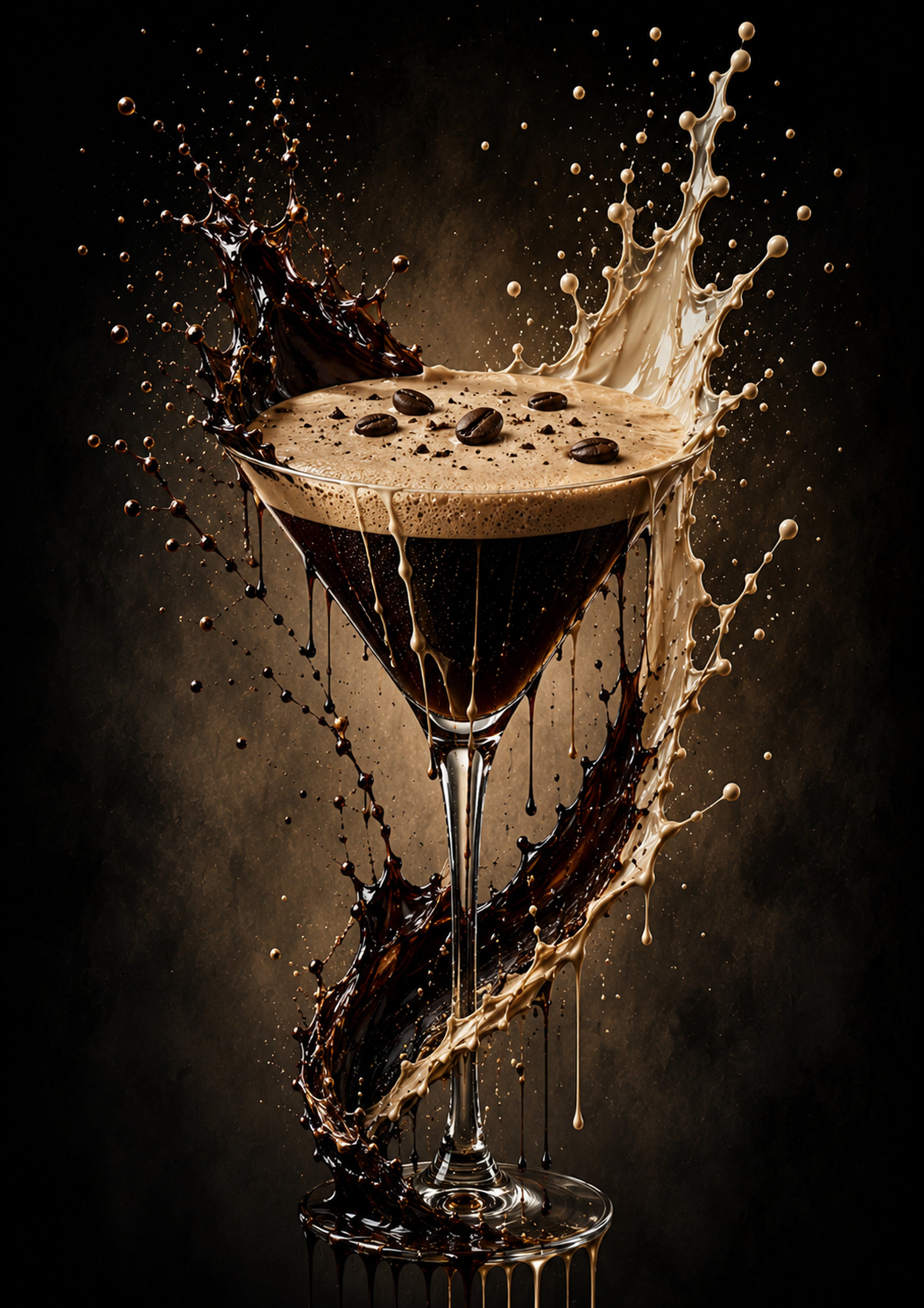 Espresso Martini Midnight Pour drinks and bar wall print by PosterMe.shop