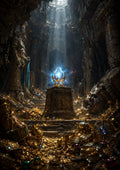 The Lost Relic in the Treasure Vault fantasy map and artefact wall print by PosterMe.shop