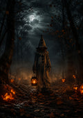 The Lantern Child of Hollow Wood Halloween and gothic horror wall print by PosterMe.shop