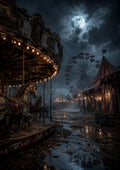 The Last Carnival after Midnight Halloween and gothic horror wall print by PosterMe.shop