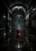 The Figure at the End of the Tunnel Halloween and gothic horror wall print by PosterMe.shop