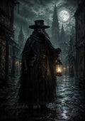 The Lantern Keeper of Cathedral Row Halloween and gothic horror wall print by PosterMe.shop