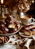 Chocolate Hazelnut Pastries and Coffee food and kitchen wall print by PosterMe.shop