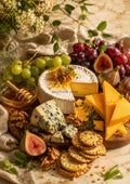 Cheese Honey Fig and Walnut Grazing Board food and kitchen wall print by PosterMe.shop