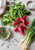 Spring Radishes with Thyme and Sea Salt food and kitchen wall print by PosterMe.shop