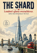 The Shard: London's Glassy Overachiever London landmark art print by towelme