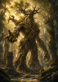 Elderwood Colossus of the Forgotten Grove mythical creature fantasy wall print by towelme