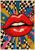 Pop Art Lips Explosion pop art art print by towelme