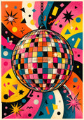 Retro Disco Party Celebration pop art art print by towelme