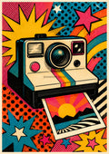 Retro Instant Camera Pop Art pop art art print by towelme
