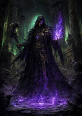 Sorcerer of the Forgotten Crypt fantasy RPG character wall print by PosterMe.shop