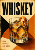 Whiskey Deep Smooth Oak Aged spirits and bar art print by towelme