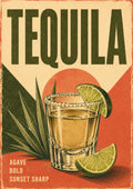 Tequila Agave Bold Sunset Sharp spirits and bar art print by towelme