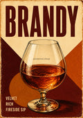 Brandy Velvet Rich Fireside Sip spirits and bar art print by towelme