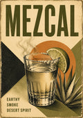 Mezcal Earthy Smoke Desert Spirit spirits and bar art print by towelme