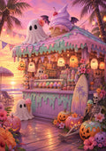 Pastel Summerween Ice Cream Stand Summerween art print by PosterMe.shop