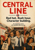 Central Line Rush-Hour Chaos London Underground art print by towelme