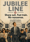 Jubilee Line: Canary Wharf Commute London Underground art print by towelme