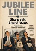 Jubilee Line Energy and Style London Underground art print by towelme