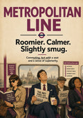 Metropolitan Line: Commuting in Style London Underground art print by towelme